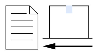 Belge taraması. Kağıt ve tarayıcıyı gösteren belge tarama sürecinin görsel görünümü. Belge taraması dijital arşivleme ve kağıtsız ofis düzenlemeleri için önemlidir. Ofis otomasyonu için kullanışlı