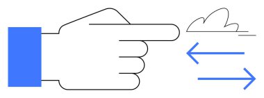 Hareketi ve seçimi sembolize eden, dinamik bir bulut eşliğinde ileri doğru uzanan oklar. Navigasyon, hareket, seçim, karar, rehberlik, ilerleme için ideal