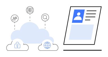 Bulut hesaplama. Bulut hesaplama dijital kimlik, ağ bağlantıları ve güvenli veri depolama entegre eder. Bulut hesaplaması siber güvenliği ve ağı arttırır. IT, siber güvenlik ve bulut için.