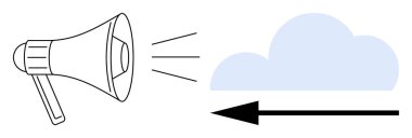 İletişim konsepti. İletişim sembolleri mesaj yayını, bilgi yayılımı ve sosyal etkileşim. İletişim dijital bağlantıyı ve reklamcılığı yönlendiriyor. Pazarlama ve medya için