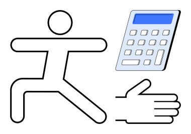 Savaşçı duruşu, hesap makinesi ve açık el dengeyi, verimliliği, farkındalığı, matematiği, takım çalışmasını, uygunluğu ve kişisel gelişimi temsil ediyor. Sağlık eğitimi finansmanı için ideal