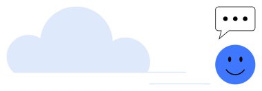 Bulut iletişimi. Bulut simgesi ve konuşma balonu bulut temelli iletişim ve bütünleşme anlamına gelir. Bulut iletişimi internetteki ve uygulamalarla etkileşimi arttırır. IT, uygulamalar, takım çalışması için.