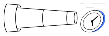 Teleskopik mercek, analog saate nişan alarak zaman odaklanma, planlama ve stratejiyi sembolize eder. Zaman yönetimi, hedef belirleme, gelecekteki vizyon, öncelik sıralaması için ideal zaman çizelgesi