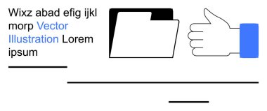 İş onayı, dosya yönetimi, verimlilik, organizasyon kavramları, işyeri kararları, takım çalışması. Siyah dosya klasörünün yanında baş parmak hareketi. İş onayı ve dosya yönetimi