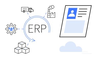 ERP sistemi. ERP tedarik zinciri, insan kaynakları ve üretim süreçlerini entegre eder. ERP çözümleri operasyonları düzene sokarak iş verimliliğini artırır. Yazılım, lojistik ve yönetim için