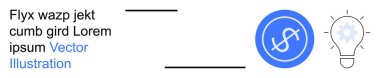 Finansal planlama, yenilik, fikir üretimi, ekonomik çözümler, yaratıcı strateji, fintech. Çemberin içinde parlayan bir ampulle mavi para birimi sembolü. Mali planlama ve yenilik