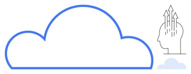 Bulut hesaplama konsepti. Bulut hesaplama veri depolama ve yenilikle ilerler. Bulut hesaplama yapay zekayı ve kusursuz bulut tabanlı teknolojileri destekler. BT için ideal Al.