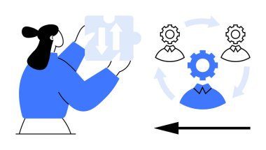 Çalışma akışı konsepti. Çalışma akışı optimizasyonu, takım çalışması ve otomatikleştirilmiş süreçler verimliliği artırır. İş akışı süreçleri iş büyümesini ve etkili işbirliğini artırır. İş için ideal