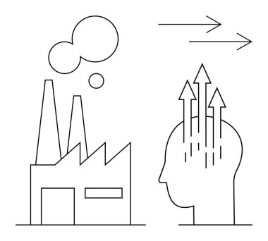 Sanayi yeniliği. Endüstriyel süreçler geliştirilmiş yenilik ve ilerleme için insan yaratıcılığıyla birleşiyor. Bilişselliği ve modern üretkenliği birbirine bağlayan endüstriyel gelişim. Endüstriye