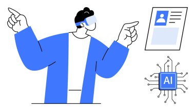 Yapay zeka teknolojisi. Yapay zeka sanal gerçeklik etkileşimi ve dijital kimlik doğrulamasında sergilendi. Yapay zeka, gelecekteki yenilikleri, otomasyonu ve dijital dönüşüm araçlarını dönüştürür. Yapay için ideal