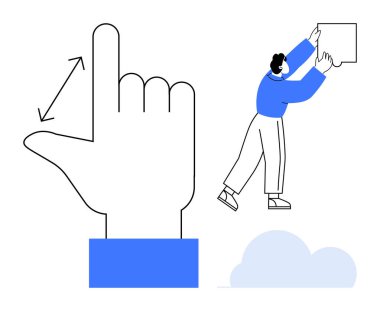 El hareketi konsepti. Odaklanma kontrolü, tasarım yeniliği ve yaratıcı iletişim. El hareketi yaratıcı aletlerde ve teknolojide kullanılır. Kullanıcı deneyimi tasarımı ve teknolojisi