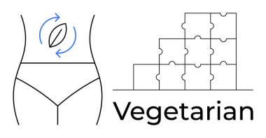 Vejetaryen yaşam tarzı konsepti. Vejetaryen sağlıklı sindirim ve bitkisel beslenme faydaları. Vejetaryen sağlıklı olmayı destekliyor. Sağlık, sağlık, beslenme, diyet ve yaşam tarzı için mükemmel.