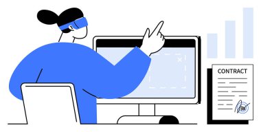 Sanal gerçeklik kavramı. Sanal gerçeklik, sözleşme imzalama ve veri yorumlamasını düzene sokarak dijital iş akışlarını artırır. Sanal gerçeklik, iş araçlarında yeniliğe yol açar. Mükemmel.