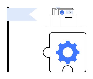 İnsan kaynakları yönetimi. Vites bulmacası, insan kaynakları yönetiminde özgeçmişleri ve bayrak kariyer hedefleriyle verimli sistemleri vurguluyor. İK sistemleri, askere alma, takım oluşturma, kariyer planlaması için