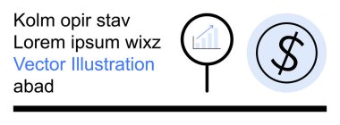 İş büyümesi, finansal veriler, yatırımlar, ekonomi ölçümleri, kar analizi, zenginlik yönetimi. Büyüteç ve dolar işaretleri finansal odaklanma. İş büyümesi ve mali veriler