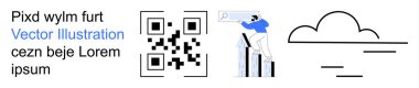 Teknoloji, dijital araçlar, QR kod kullanımı, arama optimizasyonu, bulut bağlantısı, minimalizm. Bir QR kodu, veri hattı sanat bulut grafiği arayan kişi. Teknoloji ve dijital araçlar