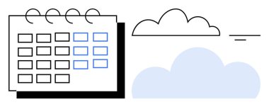 Bulut hesaplama konsepti. Bulut hesaplama, iletişim ve depolama için bulut tabanlı sistemler kullanılarak görev zamanlamasını kolaylaştırır. Örgüt, işbirliği ve veri yönetimi için bulut hesaplaması