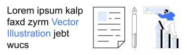 İş planlaması, veri analizi, dijital arama, belge yönetimi, yaratıcılık ve büyüme takibi. Bir belge, bir kalem ve çizelgeyi inceleyen bir kişi. İş planlaması ve veri analizi kavramı