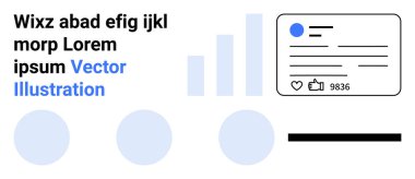 Sosyal medya, dijital pazarlama, veri görselleştirme, analitik, iletişim, internet bağlantısı. Grafik çubukları, profil kartı onaylama simgesi. Sosyal medya ve dijital pazarlama kavramları