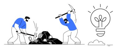 Takım çalışması konsepti. Takım çalışması kaynak madenciliğini ve ortak problem çözmeyi içerir ve yeniliğe yol açar. Takım çalışması yaratıcılığı, verimliliği ve ortak başarıyı inşa eder. İş için, ortaklık için.