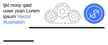 Finansal planlama, takım çalışması, iş stratejisi, endüstriyel tasarım, teknoloji ve verimlilik. Minimum arkaplana karşı vites simgeleri ve dolar sembolü. Mali planlama ve takım çalışması