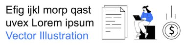 İş süreçleri, iş verimliliği, finans, çevrimiçi işler, gelir üretimi, profesyonel yazılar. Bilgisayarda yazan biri, belgeler ve dolar işareti. İş ve iş verimliliği