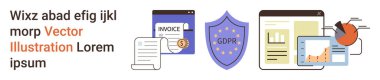 Veri güvenliği, finansal uyum, analitik, gizlilik, yasal düzenlemeler, iş raporları. GDPR metni, faturalar ve analiz araçları içeren bir kalkan. Veri güvenliği ve mali uyum