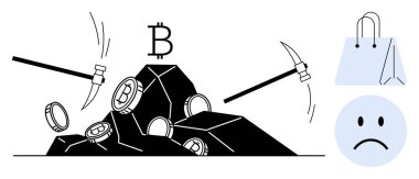 Kripto para madenciliği, kazma çabası ve kaynakları kullanarak Bitcoin üretimine odaklanır. Kripto para piyasayı, ekonomik etkiyi, e-ticareti ve tüketici algısını araştırıyor. Kullanım durumları