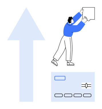 Finansal büyüme kavramı. Dijital ödemelerin entegrasyonu ve yükselen eğilimlerle mali büyüme. Güvenli çevrimiçi işlemleri destekleyen finansal büyüme. finans, teknoloji, yenilik, çevrimiçi