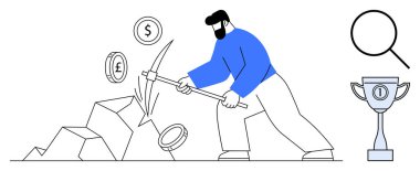 Kripto para madenciliği konsepti. Madencilik finansal para birimleri araç-gereç engelleme teknolojisi kullanıyor. Kripto para birimi finans, dijital kazançlar ve çevrimiçi yatırımlarla ilgilidir. Fintech için, başarı.