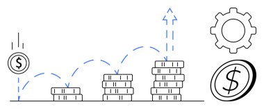 Finansal planlama, kâr büyümesi, yatırım stratejileri, iş performansı, gelir artışı, operasyonel verimlilik. Oklu ve teçhizatlı bozuk paralar. Mali planlama ve kâr büyümesi