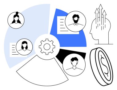 İş büyümesi konsepti. Takım yönetimi, üretkenlik fikirleri ve görsel planda finansal ilerleme. Strateji, takım çalışması ve finans projeleri için mükemmel. İş için harika.