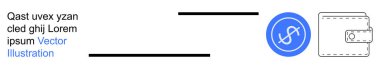 Kişisel finans, dijital ödemeler, para transferi, mali işlemler, bütçe hesapları, tasarruf. Dolar madeni para sembolünün yanında cüzdan simgesi. Kişisel finans ve dijital ödeme kavramları