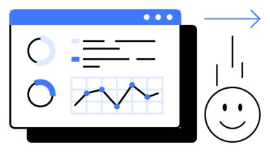 Veri analizi. Etkili performans takibi için grafik ve grafiklerle birlikte veri analizi gösterge paneli anahtar metrikleri. Veri analizleri pazarlama, işletme, UX ve raporlama için bilgilendirilmiş kararları yönlendiriyor