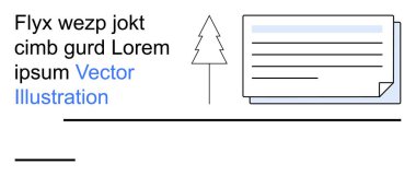 Grafik tasarım, kurumsal düzen, belge düzenleme, dijital illüstrasyon, yaratıcı markalaşma, bilgi görselleştirme. Bir ağaç resmi, metin ve belge tasarımı düzeni. Kurumsal düzen ve dijital