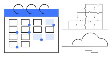 Takvim çizelgesi. Takvim yönetimi, bulmaca yapısı problem çözme ve bulut entegrasyonu. Proje planlaması, verimlilik, takım koordinasyonu, zaman
