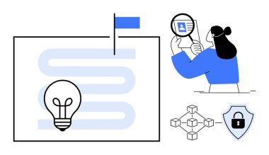 Engelleme teknolojisi. Veri doğrulama ve ağ yapıları kullanılarak dijital sistemlerin güvence altına alınması engelleniyor. Güvenin, mahremiyetin ve şeffaflığın sağlanmasını engelleyen zincir. Fintech, siber güvenlik, veri için
