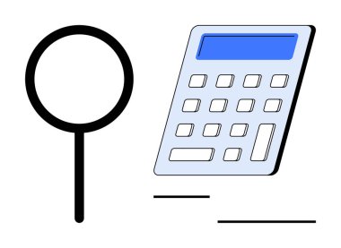 Finansal analiz, veri araştırması, muhasebe, istatistik, denetleme, problem çözme. Hesap makinesinin yanında bir büyüteç. Finansal analiz ve veri araştırma kavramı