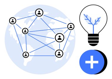 Küresel bağlantılar Küresel bağlantılar dünya çapında insanları birbirine bağlıyor, işbirliğini teşvik ediyor ve yenilikleri teşvik ediyor. Küresel bağlantılar fikirleri, takım çalışmasını ve sürdürülebilir gelişimi simgeler. Ağ kurmak için