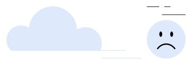 Olumsuz duygular. Bulutun yanında üzgün bir yüz, kötü hava ya da üzüntü taşır. Olumsuz duygular üzüntüyü, hayal kırıklığını ya da zorlu zamanları sembolize edebilir. Duygusal sağlık, akıl sağlığı ya da...