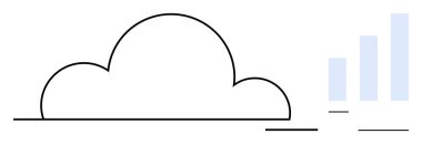 Bulut hesaplama. Asgari bulut simgesi bar tablosu büyümesi ve eğilimleri ile eşleştirildi. Bulut hesaplama iş büyümesi, verimlilik ve yenilik. IT, analitik ve pazarlama için mükemmel.