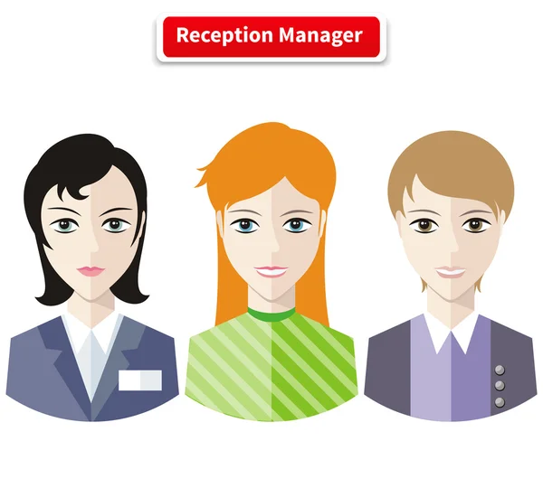 Reception Manager — Stock vektor