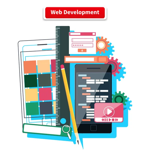 Concept de développement Web — Image vectorielle