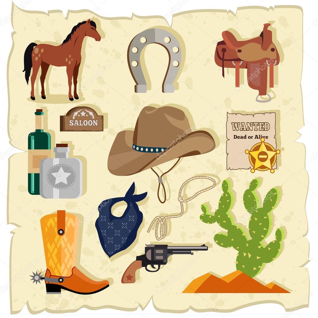 Elements of Wild West Cactus Revolver Hat