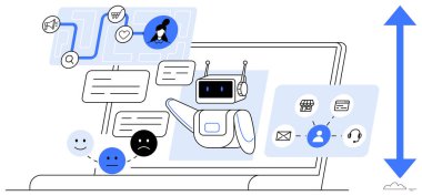 Chatbot teknolojisi. Müşteri hizmetleri için Chatbot yapay zeka etkileşimleri, kullanıcı duyguları ve iletişim geliştirme için geribildirim araçları kullanıyor. Web siteleri, uygulamalar, otomasyon, iş için