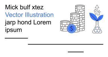 Finans, sürdürülebilirlik, yatırımlar, ekonomik büyüme, yenilenebilir kaynaklar, ekolojik yenilik. Birikmiş paralar, şişeden çıkan dolar sembolü bitkiler. Maliye ve sürdürülebilirlik