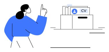 İnsan kaynakları konsepti. İnsan kaynakları araçları özgeçmiş yönetimi, dijital işe alma süreçleri ve çalışan veritabanı organizasyonunu desteklemektedir. İşe alım için insan kaynakları çözümleri, HR teknolojisi, iş gücü