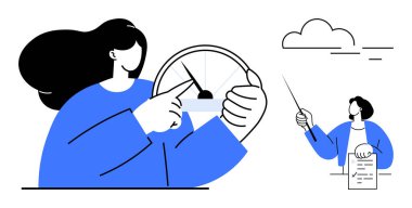 Hız göstergesini ayarlayan kişi performans takibini, diğer tutuş panolarını ve golleri gösteriyor. Takım çalışması, başarı, liderlik, planlama, ilerleme, analitik, basit düz