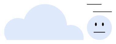 Sanal etkileşim, bulut hesaplama, çevrimiçi durum ifadesi, dijital teknoloji, internet iletişimi, duygusal simgeler. Soyut bulut şekli ve çizgileri olan nötr bir yüz. Sanal etkileşim