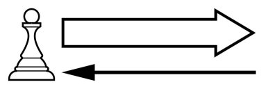 Strategy concept. The chess pawn and arrows strategy in decision-making, planning, and outcomes. Strategy enhances goal setting and navigation. Useful for business, education, leadership, coaching